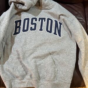 Gildan Gray Boston Hoodie size small